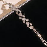 Bracelet et bague strass femme