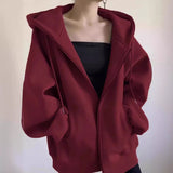 Sweat à capuche zippé vintage