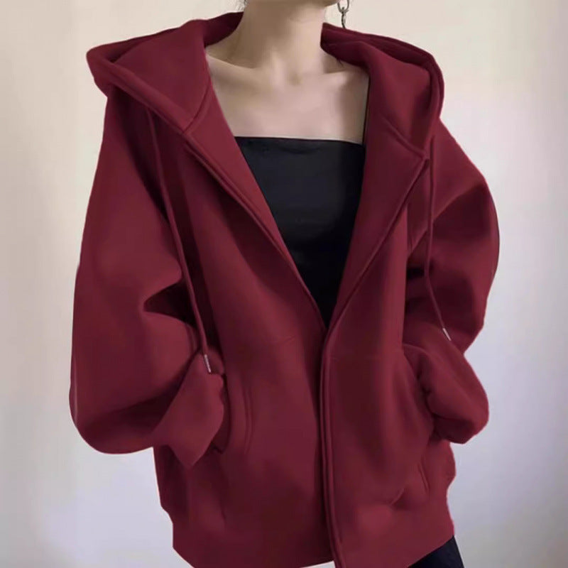 Sweat à capuche zippé vintage
