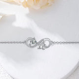 Bracelet infini papillon femme ajustable