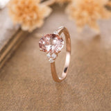 Bague ovale zircon femme européenne