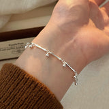 Bracelet tube argent 925 simple