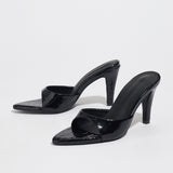 Talons Aiguilles Pointus Noirs