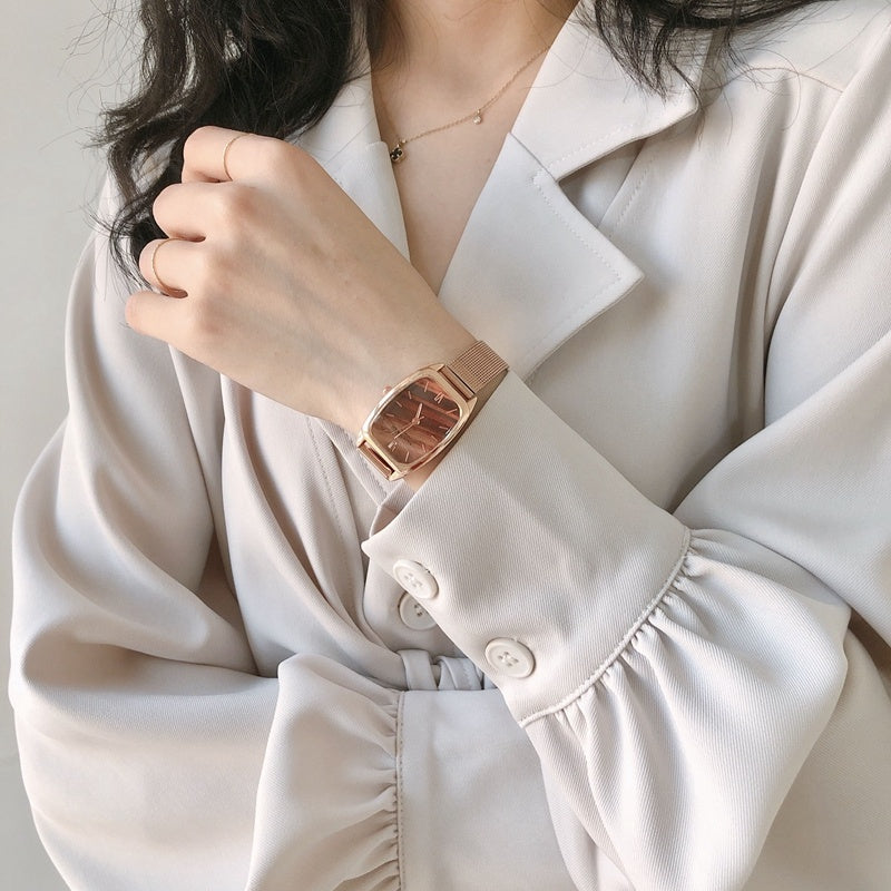 Montre Carrée Rétro Dentelle