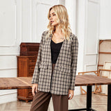 Blazer à Carreaux Automne-Hiver