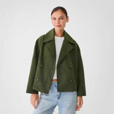 Manteau long femme style européen-américain