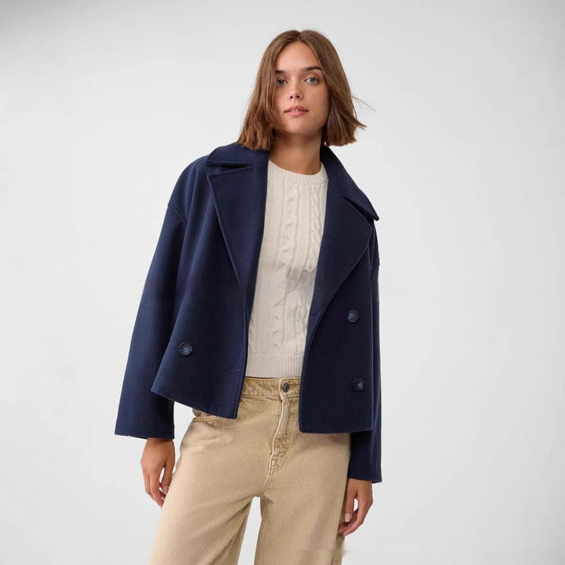 Manteau long femme style européen-américain