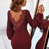 Robe Maille Cintrée Dos Nu