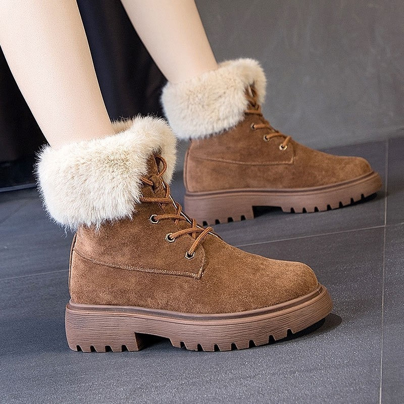 Bottes Femme Fourrure Chaudes