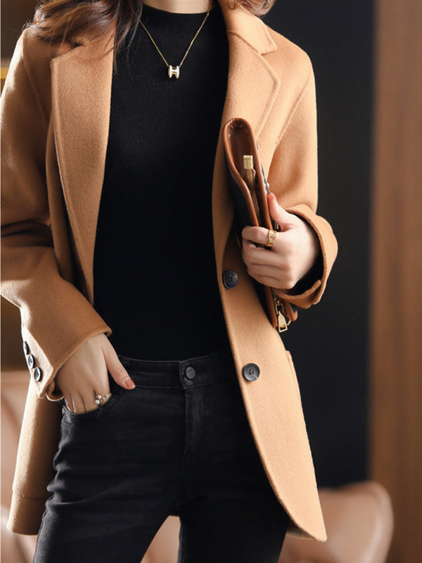 Manteau Épais Décontracté Style Coréen Femme