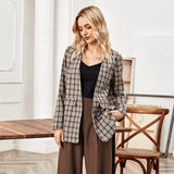 Blazer à Carreaux Automne-Hiver