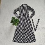 Robe Cardigan Ceinturée Imprimée Sensuelle