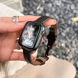 Bracelet de Montre en Cuir Véritable