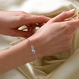 Bracelet infini papillon femme ajustable