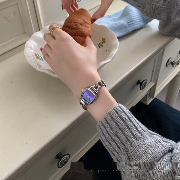 Montre Cube Bleu Océan Luxe