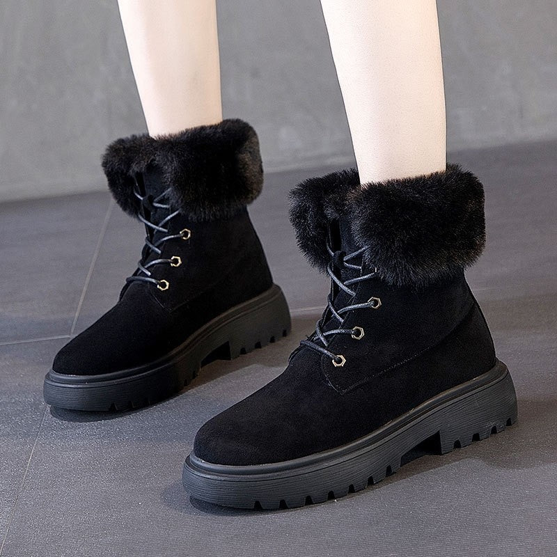 Bottes Femme Fourrure Chaudes