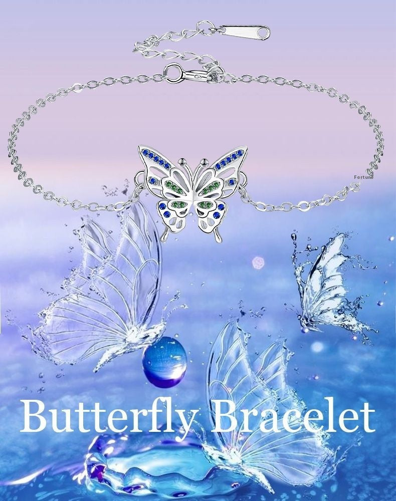 Bracelet papillon élégant niche femme