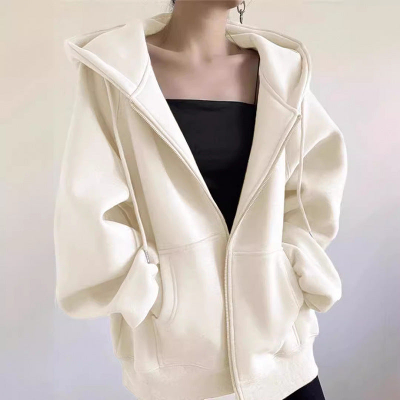 Sweat à capuche zippé vintage