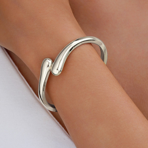Bracelet Goutte d'Eau Métallique Brillant