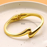 Bracelet Goutte d'Eau Métallique Brillant