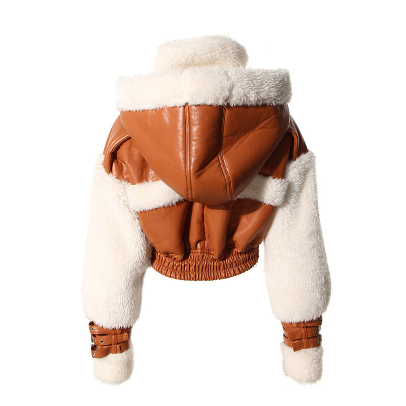 Manteau Court Femme Fourrure Agneau