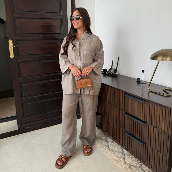 Ensemble Décontracté Chic à Poches