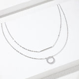Collier Double-Couche en Argent