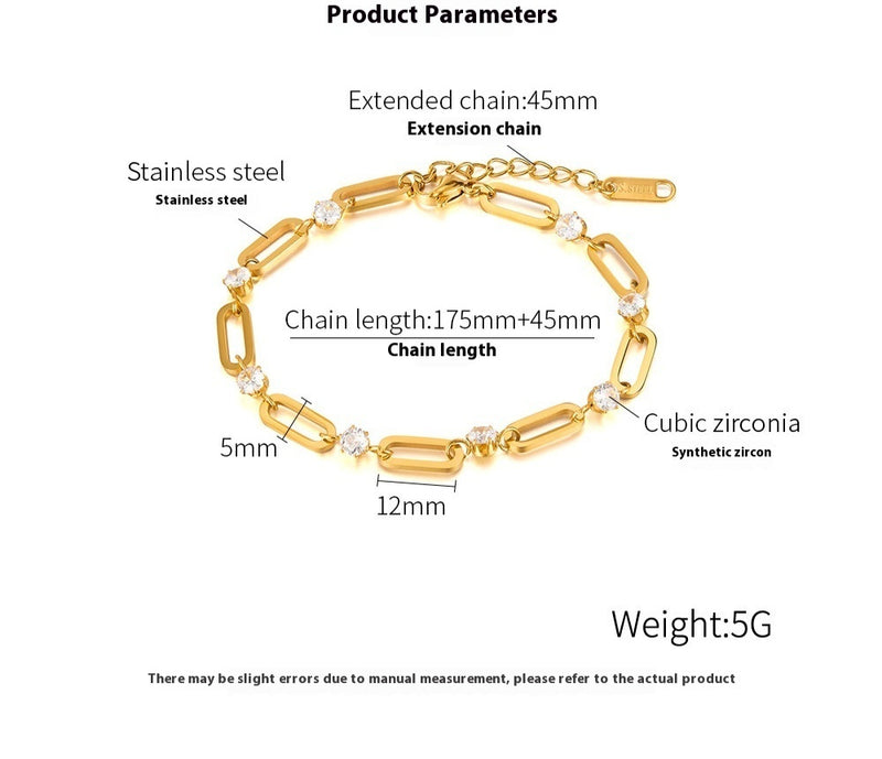 Bracelet acier inox mode européen