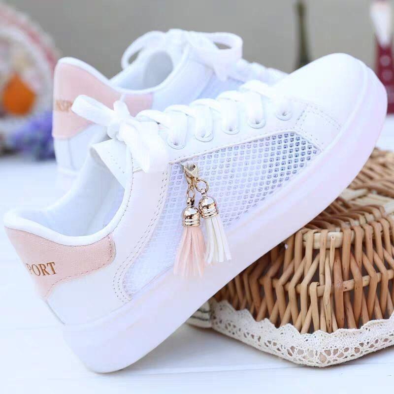 Petites Baskets Blanches Mesh