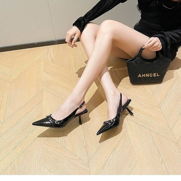 Escarpins Femme Talons Aiguilles Boucle