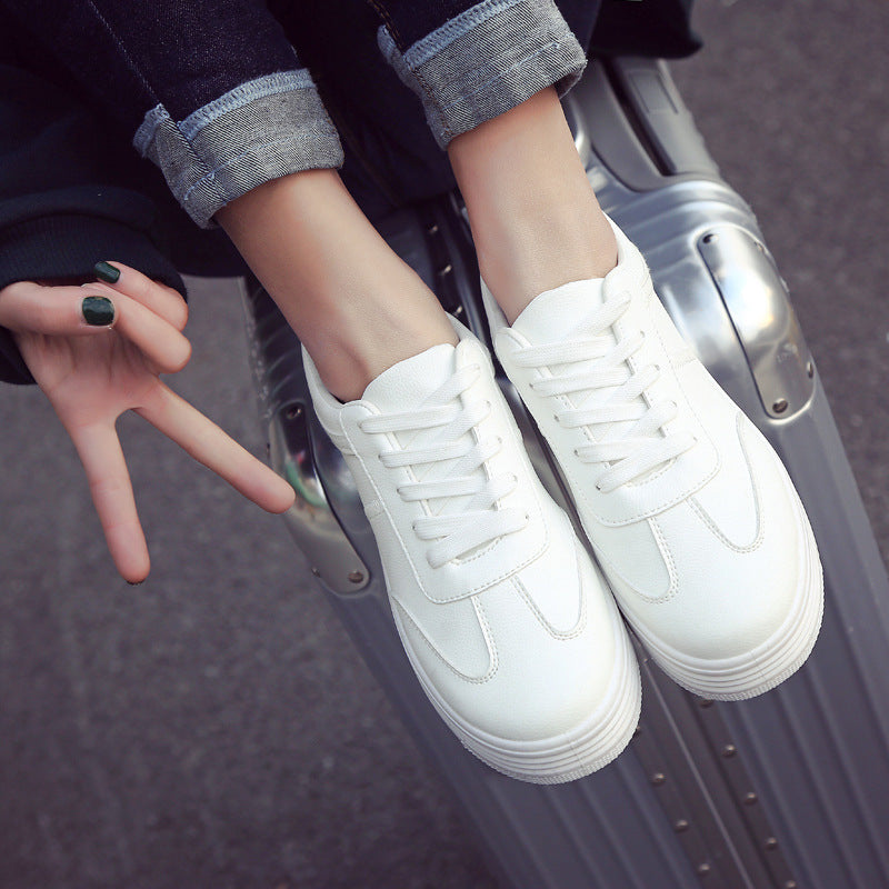 Chaussures Blanches Printemps Épaisses