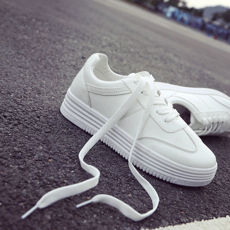 Chaussures Blanches Printemps Épaisses