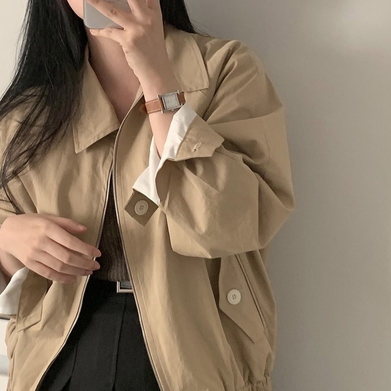 Veste courte de baseball fine