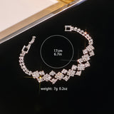 Bracelet et bague strass femme