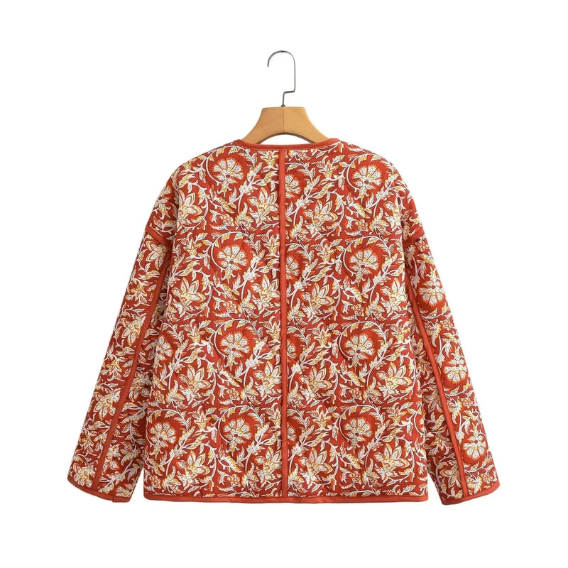 Veste en coton imprimée
