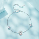Bracelet argent S925 patte chat
