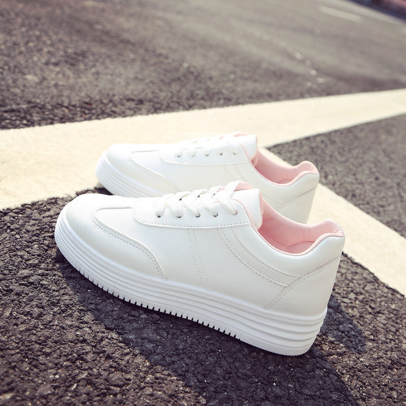 Chaussures Blanches Printemps Épaisses