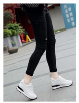 Chaussures Blanches Décontractées Épaisses