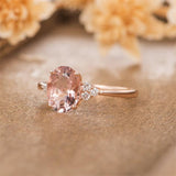 Bague ovale zircon femme européenne