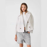 Manteau long femme style européen-américain