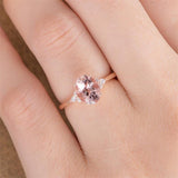 Bague ovale zircon femme européenne