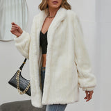 Veste blanche à fleurs pour femme