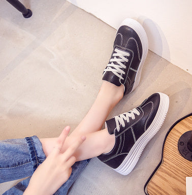 Chaussures Blanches Printemps Épaisses