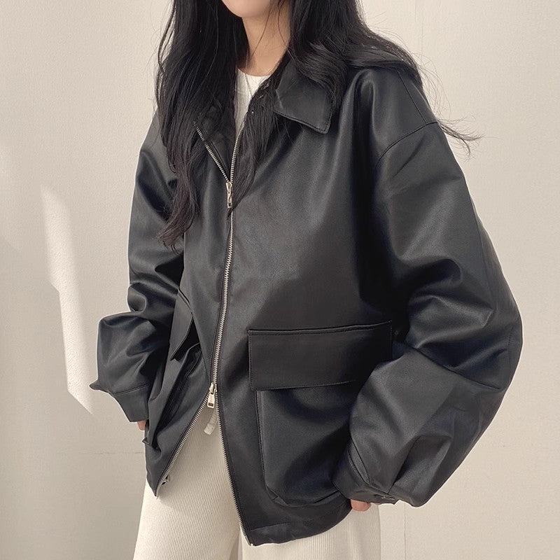 Veste cardigan rétro à grandes poches