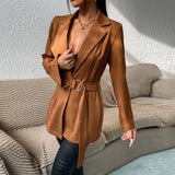 Veste cardigan slim à col tailleur femme