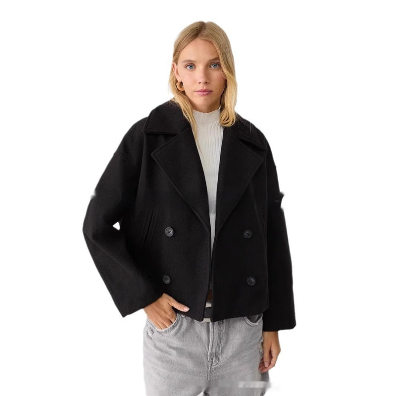 Manteau long femme style européen-américain