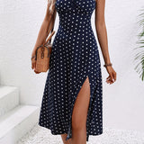 Robe Porte-Jarretelles Polka Élégante