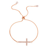 Women's Diamond Pull-out Cross Bracelet