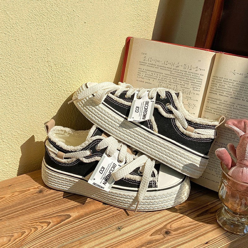 Baskets Toile Basses Automne Femme