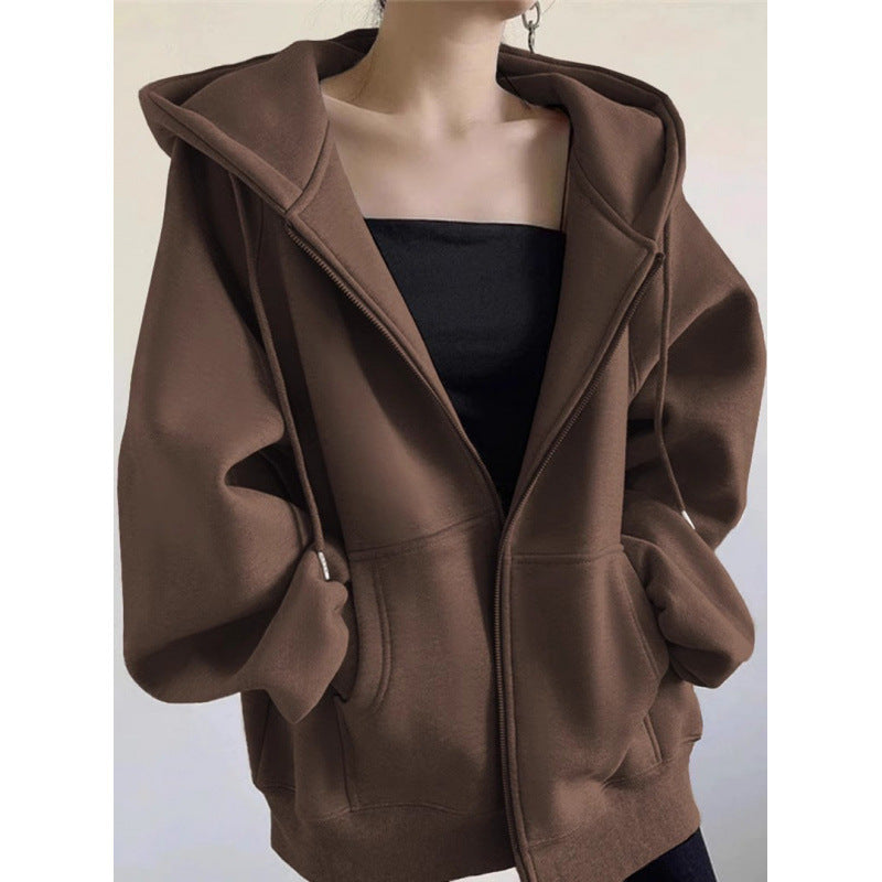 Sweat à capuche zippé vintage